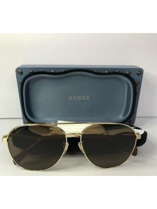 ? - New Authentic Gucci Brown Pilot Ladies Sunglasses GG0969S 002 main image 5